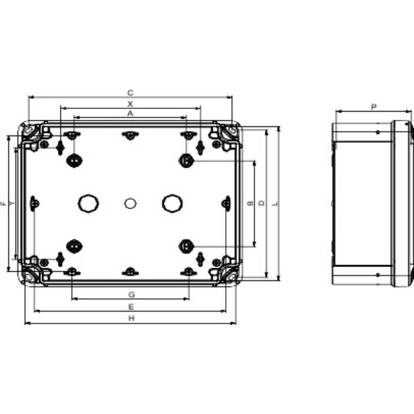 Schneider Electric NSYTBS241910, NSYTBS241910 skřínka na stěnu, IP66, 194 mm x 241 mm x 107 mm, 1 ks