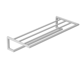 KLUDI - Vela R Držák ručníku s poličkou, délka 62 cm, matná bílá 5898953