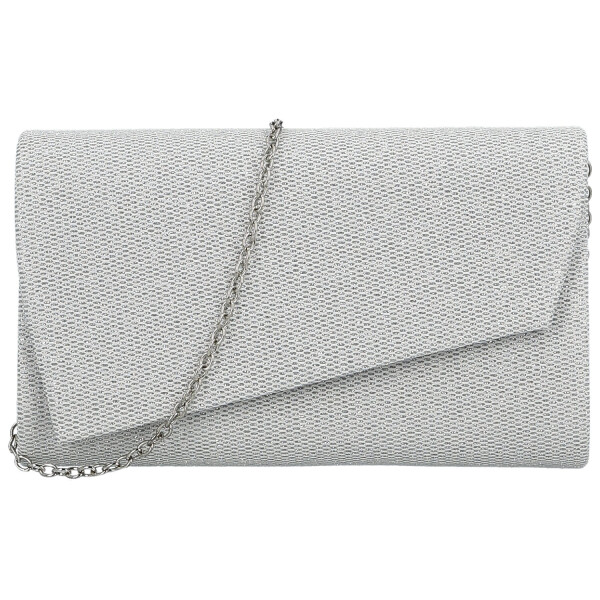 Módní dámské psaníčko Michelle Moon Dafina, stříbrné