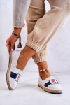 Dámské slip-on espadrilky Big Star JJ274964 bílá a tmavě modrá 37