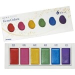 Kuretake Kuretake, MC20PC/6V, Gansai Tambi, pastelové akvarelové barvy, 6 odstínů, Pearl colors 1540543