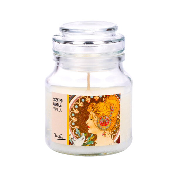 Vonná svíčka (vůně vanilka) Alfons Mucha Pero