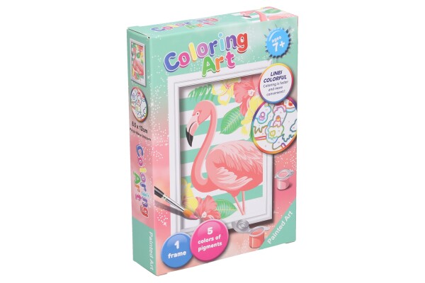Malování podle čísel plameňák 13cm