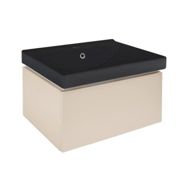 Koupelnová skříňka s umyvadlem SAT Feel 60x30x46 cm pískově béžová mat SATFEEL60BEU1MB SATFEEL60BEU1MB