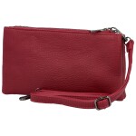 Stylová dámská koženková crossbody kabelka MaxFly Gimalli, tmavě červená