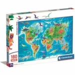 Clementoni PUZZLE Dinosauří mapa