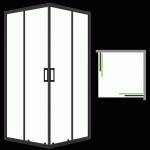Laveo - Desna - čtvercový sprchový kout 90x90 cm JKD_796K