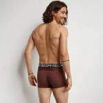 Pánské boxerky 2ks COTTON 3D FLEX AIR BOXER - DIM zeleno-hnědá XL