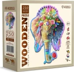 WOODEN CITY Dřevěné puzzle Elegantní slon