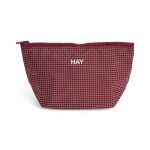 HAY Pouzdro Grid S Burgundy, červená barva