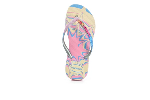 Havaianas Glitter Pink glow dětské pantofle