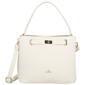 Luxusní dámská koženková kabelka do ruky Candice, béžová