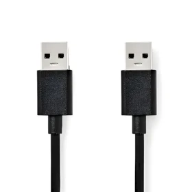 Nedis USB-A - USB-A černá / Kabel / USB 3.2 Gen 1 / 18 W / 5 Gbps / 1 m (CCGL61000BK10)
