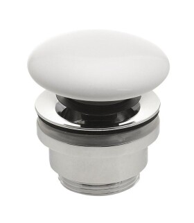 SAPHO - Umyvadlová výpust 5/4“, click-clack, keramická zátka, 5-63, bílá WEH060