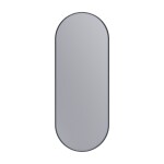 Erga Oval, oválné zrcadlo 35x90cm, černý rám, ERG-V01-OVAL-3590-BK