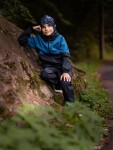 Dětská softshellová bunda s fleecem Unuo Basic Černá, kobaltová