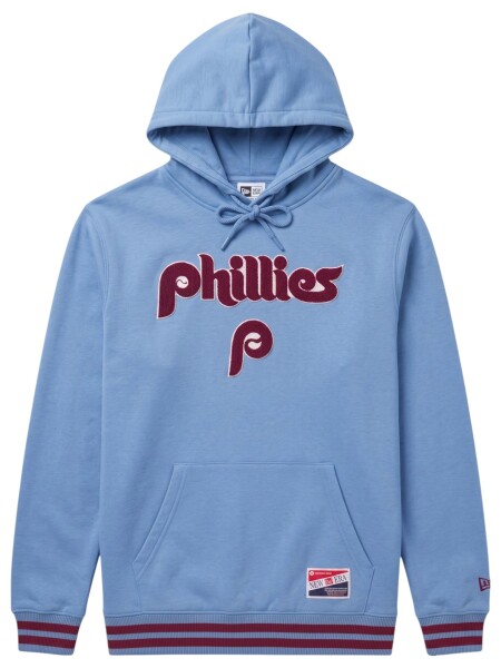 New Era Pánská mikina Philadelphia Phillies MLB Felt Logo Throwback Hoodie Velikost: S