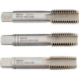 GSR B00105310 ruční závitník metrický M24 DIN 352 HSS 3 ks
