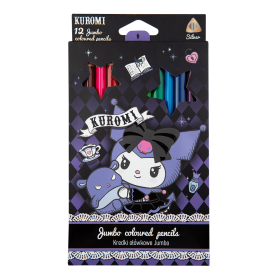 Colorino pastelky trojhranné JUMBO, Kuromi, 12 barev