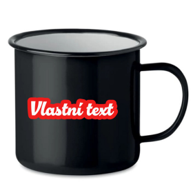 Personalizovaný retro plecháček s vlastním textem s obrysem