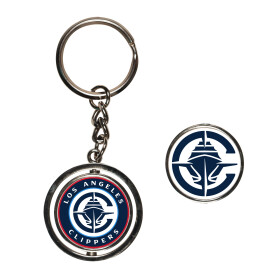 Wincraft Přívěšek na klíče Los Angeles Clippers NBA Spinner Key Ring WI_53920024