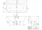 VILLEROY & BOCH - Loop&Friends Vana 170x75 cm, pravá, alpská bílá UBA170LOF9CR00V-01
