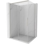 MEXEN/S - Rox sprchový kout posuvný 115 x 95, transparent, nikl kartáčovaný 8C2-115-095-97-00