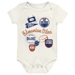 Outerstuff Dětské body Edmonton Oilers NHL Littlest Player 3Pk Creeper Se Velikost: Batole 6-9 Měsíců