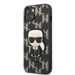 Pouzdro Karl Lagerfeld Monogram Ikonik iPhone 13 černé
