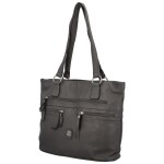 Stylová větší dámská kabelka přes rameno Amilla, šedá