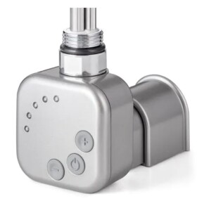 HOPA - Topná tyč BURGH s termostatem a časovačem - Barva topné tyče - Chrom - matný, Typ připojení - Podomítkové, Výkon topné tyče - 500 W RDOHT150003