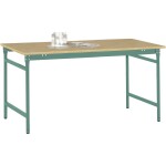 Manuflex LD1113.6011 ESD ESD pracovní stůl UNIDESK s kaučuk deska, rezedově zelená RAL 6011, Šxhxv = 2000 x 800 x 720-73