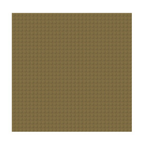 BRIXIES Plus 225.022 Základní podložka na stavění - tmavě hnědá 25,5 x 25,5 cm