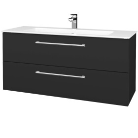 Dřevojas - Umyvadlová skříňka GIO SZZ2 120 - N03 Graphite / Úchytka T03 / N03 Graphite 406141C