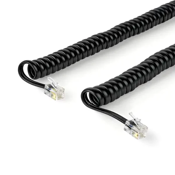 Nedis telefonní kabel RJ10-RJ10 černá / Telefonní kabel / kroucený / 5 m (TCGP90100BK50)
