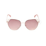 GUESS brýle Cateye Metal Sunglasses rose gold Růžovozlatá