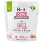 Brit Care Sustainable Adult Small Breed Chicken & Insect 1 kg