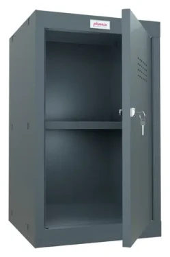 Phoenix Safe CL0644AAK antracitová / Šatní skříňka / 2 přihrádky / zámek / volně stojící (CL0644AAK)