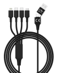 Smrter Hydra ELITE 6in1 černá / Nabíjecí kabel / USB-C / Nylon / 6 v 1 (SMRTER_ELITE_C_BK)