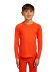 Dětské merino tričko s dlouhým rukávem ICEBREAKER Kids 200 Oasis LS Crewe, Fervid velikost: 2