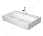 DURAVIT - Vero Air Umyvadlo 800x470 mm, s přepadem, otvor pro baterii, WonderGliss, bílá 23508000001