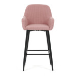 Barová židle, růžová, látka,AUB-V4009 PINK6