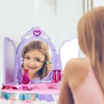 MalPlay Toaletní stolek MALÁ PRINCEZNA s kouzelnou hůlkou a MP3