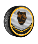 Inglasco / Sherwood Puk Boston Bruins Reverse Retro Jersey Souvenir Collector Hockey Puck