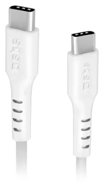 SBS bílá / Datový kabel USB-C - USB-C / Power Delivery 25W / 1,5 m
