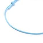 Šňůrkové náramky - různá provedení - ∅ 5 ~ 8 cm - 1 ks Barva: Šedá