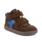 Chlapecké celoroční kožené kotníkové barefoot boty LOOP HIGH-TOPS BROWN Froddo G2110157-1 - 28