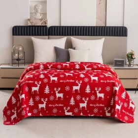 Vánoční deka se soby Šířka: 170 cm | Délka: 210 cm