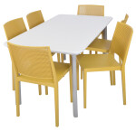 ROJA Křeslo GRID - hořčicově žlutá