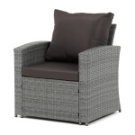 Zahradní sestava, polyratan, šedá, AZ-F1911 GREY